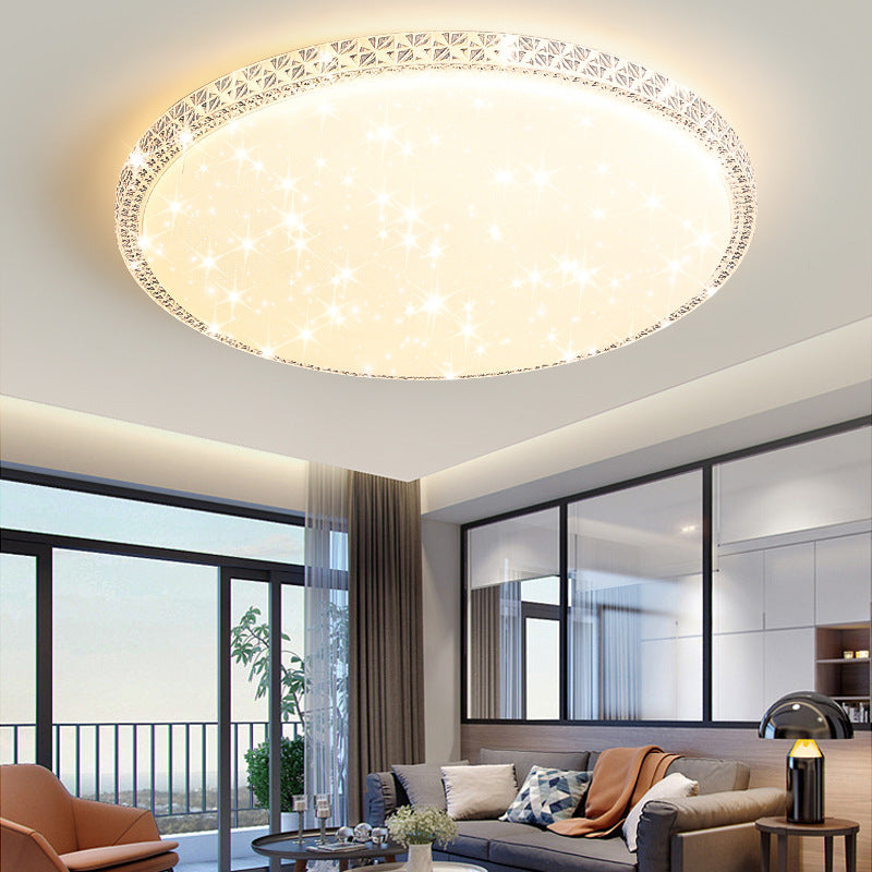 Modern Luxury Mounted Star Round Square Acrylic Iron LED Flush Mount Ceiling Light For Bedroom Lumendat