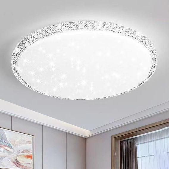 Modern Luxury Mounted Star Round Square Acrylic Iron LED Flush Mount Ceiling Light For Bedroom Lumendat