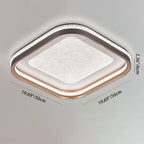 Modern Minimalist Clouds Round Square Iron Aluminum Acrylic LED Flush Mount Ceiling Light For Living Room