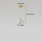 Contemporary Creative Butterfly Acrylic Iron LED Pendant Light For Bedroom