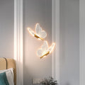 Contemporary Creative Adjustable Height Butterfly Iron Acrylic LED Chandelier Island Light for Dining Room BulbSquare