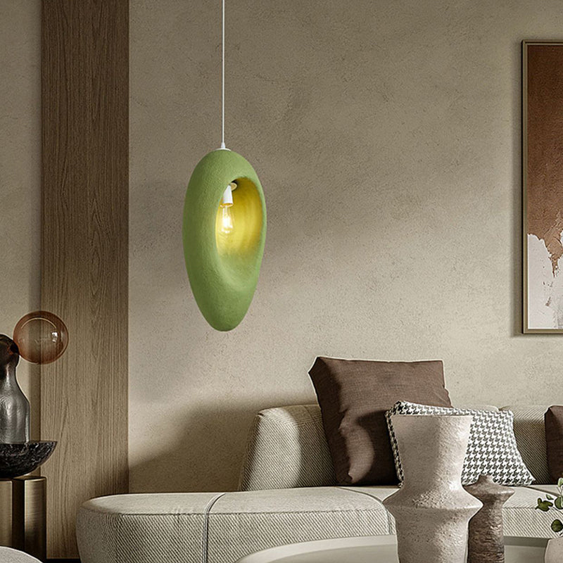 Contemporary Creative Avocado High-Density Polystyrene 1 - Light Pendant Light For Bedroom