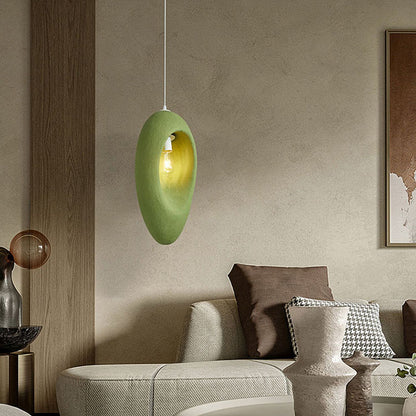 Contemporary Creative Avocado High-Density Polystyrene 1 - Light Pendant Light For Bedroom