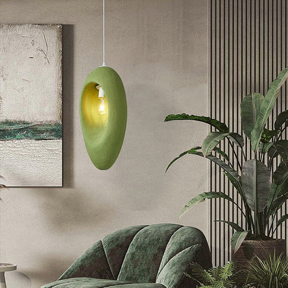 Contemporary Creative Avocado High-Density Polystyrene 1 - Light Pendant Light For Bedroom