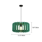 Contemporary Creative Pumpkin Column Shaped Birdcage Acoustic Iron Felt 1 - Light Pendant Light For Bedroom