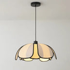 Contemporary Nordic Petals Iron Plant Fiber 1-light Pendant Light for Dining Room BulbSquare