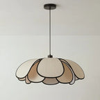 Contemporary Nordic Petals Iron Plant Fiber 1-light Pendant Light for Dining Room BulbSquare