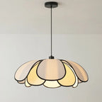 Contemporary Nordic Petals Iron Plant Fiber 1-light Pendant Light for Dining Room BulbSquare
