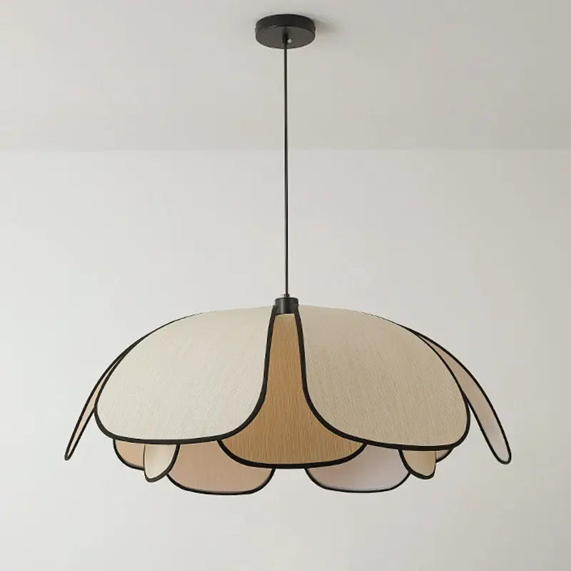 Contemporary Nordic Petals Iron Plant Fiber 1-light Pendant Light for Dining Room BulbSquare