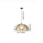 Contemporary Nordic Petals Iron Plant Fiber 1-light Pendant Light for Dining Room BulbSquare