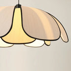 Contemporary Nordic Petals Iron Plant Fiber 1-light Pendant Light for Dining Room BulbSquare