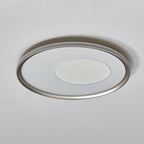 Contemporary Nordic Round Print Acrylic Aluminum LED Flush Mount Ceiling Light For Bedroom
