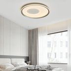 Contemporary Nordic Round Print Acrylic Aluminum LED Flush Mount Ceiling Light For Bedroom