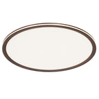 Modern Minimalist Round Square Steering Wheel Iron Aluminum Silicone Acrylic LED Flush Mount Ceiling Light For Bedroom