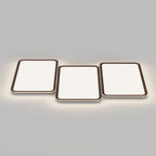 Modern Minimalist Round Square Steering Wheel Iron Aluminum Silicone Acrylic LED Flush Mount Ceiling Light For Bedroom