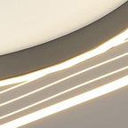 Contemporary Nordic Cream Round Square Rectangular Sky Pattern Iron Aluminum Acrylic LED Flush Mount Ceiling Light For Bedroom