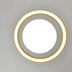 Modern Minimalist Round Iron Aluminum Acrylic LED Island Light Chandelier for Bedside BulbSquare