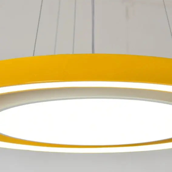 Modern Minimalist Round Iron Aluminum Acrylic LED Island Light Chandelier for Bedside BulbSquare