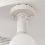Contemporary Creative Branch Magnolia Flower Iron Plastic 4/6 Light Semi-Flush Mount Ceiling Light For Living Room