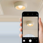 Modern Minimalist Hollow Round Hardware PE LED Flush Mount Ceiling Light For Hallway