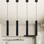 Modern Minimalist Liftable Petal Cylinder Aluminum Track LED Pendant Light For Dining Room