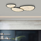 Contemporary Creative Clouds Combination Irregular Oval Aluminum Acrylic LED Flush Mount Ceiling Light For Living Room