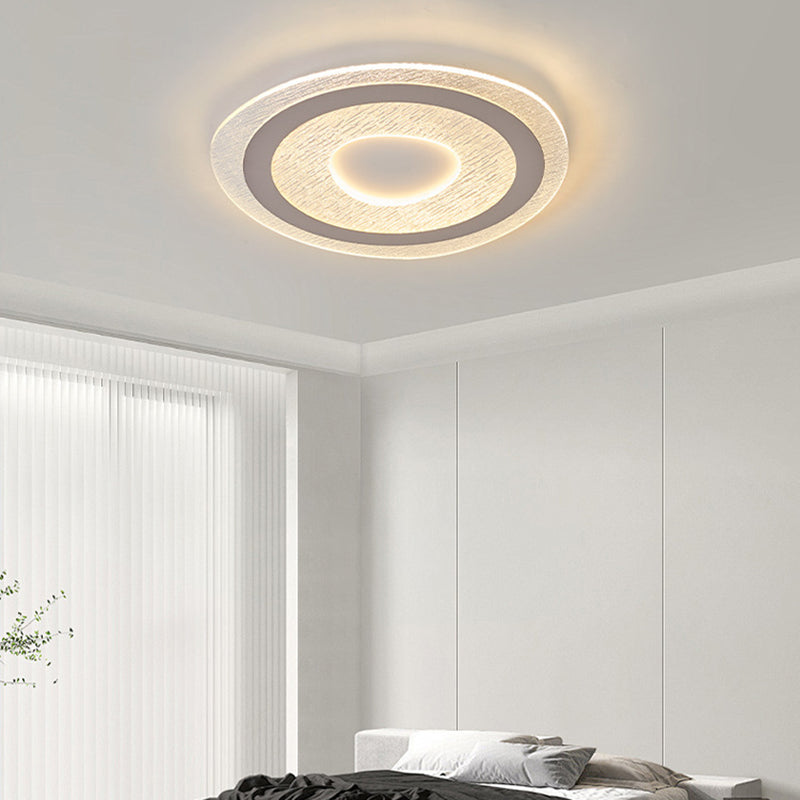 Contemporary Nordic Ice Cracks Irregular Circle Pentagon Triangle Acrylic Iron LED Flush Mount Ceiling Light For Living Room