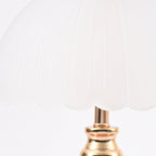 Contemporary Nordic Half Dome Flower Globe Base Iron Ceramic Glass 1-Light Table Lamp For Bedroom Lumendat
