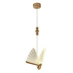 Contemporary Creative Butterfly Acrylic Iron Zinc Alloy LED Pendant Light For Bedroom