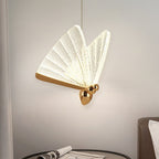 Contemporary Creative Butterfly Acrylic Iron Zinc Alloy LED Pendant Light For Bedroom