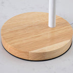 Modern Minimalist Iron Wooden Base Hose Foldable Adjustable Arm 1-Light Table Lamp For Bedroom Lumendat