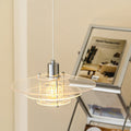 Modern Minimalist Ufo Shape Acrylic Iron 1-light Pendant Light for Bedroom