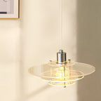 Modern Minimalist Ufo Shape Acrylic Iron 1-light Pendant Light for Bedroom