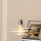 Modern Minimalist Ufo Shape Acrylic Iron 1-light Pendant Light for Bedroom