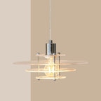 Modern Minimalist Ufo Shape Acrylic Iron 1-light Pendant Light for Bedroom
