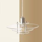 Modern Minimalist Ufo Shape Acrylic Iron 1-light Pendant Light for Bedroom