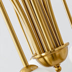 Contemporary Nordic Iron Frame Arm Glass Globe 6/8/12-light Chandeliers for Dining Room BulbSquare