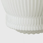 Traditional Japanese Fluted Frosted Ribbed Glass Brass 1-Light Pendant Light For Bedroom