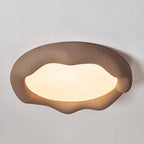 Contemporary Nordic Cloud Shape Iron Fiberglass Acrylic LED Flush Mount Ceiling Light For Bedroom