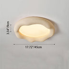 Contemporary Nordic Cloud Shape Iron Fiberglass Acrylic LED Flush Mount Ceiling Light For Bedroom