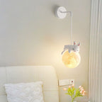 Lumendat Contemporary Creative Kids Rabbit Bear Animal Iron Resin PLA 1-Light Wall Sconce Lamp For Bedroom Lumendat
