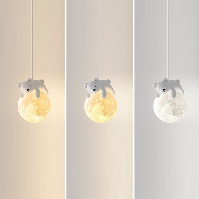 Lumendat Contemporary Creative Kids Rabbit Bear Animal Iron Resin PLA 1-Light Wall Sconce Lamp For Bedroom Lumendat