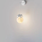 Lumendat Contemporary Creative Kids Rabbit Bear Animal Iron Resin PLA 1-Light Wall Sconce Lamp For Bedroom Lumendat
