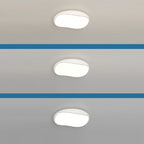 Contemporary Nordic Iron Acrylic Irregular Round LED Flush Mount Ceiling Light For Bedroom