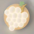 Contemporary Creative Kids Grape Iron PE LED Flush Mount Ceiling Light For Bedroom