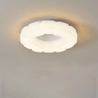 Contemporary Nordic Cloud Shape Iron PE LED Flush Mount Ceiling Light For Bedroom