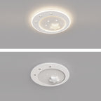 Contemporary Simplicity Iron PE Acrylic Round Star LED Spotlight Flush Mount Ceiling Light For Living Room