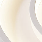 Contemporary Creative Hardware Aluminum Acrylic Oval Rotatable Sunset Spotlight LED Flush Mount Ceiling Light For Bedroom