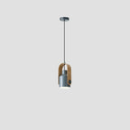 Contemporary Nordic Iron Curved Adjustable Swivel Spotlight 1-Light Pendant Light For Bedroom
