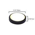 Modern Minimalist Waterproof Round Aluminum Acrylic LED Outdoor Flush Mount Ceiling Light For Garden Lumendat